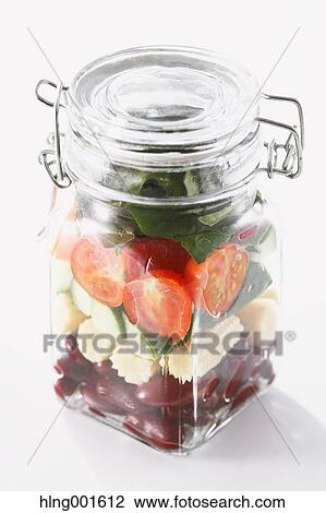 Jar salad View Large Photo Image Stock Image - Jar salad. Fotosearch