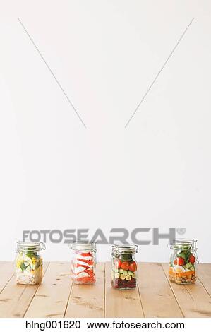 Jar salad View Large Photo Image Stock Image - Jar salad. Fotosearch
