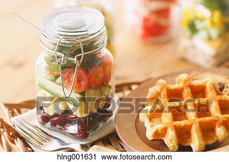 Jar salad View Large Photo Image Stock Image - Jar salad. Fotosearch