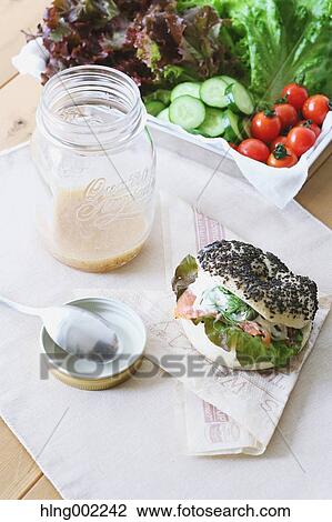 Jar salad View Large Photo Image Stock Image - Jar salad. Fotosearch