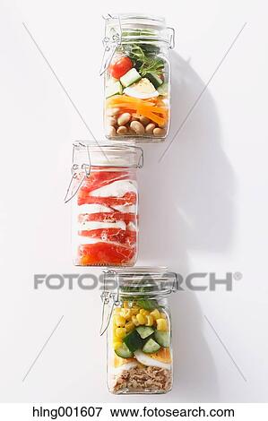 Jar salad View Large Photo Image Stock Photo - Jar salad. Fotosearch