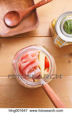 Jar salad View Large Photo Image Stock Photo - Jar salad. Fotosearch