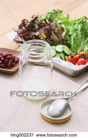 Jar salad View Large Photo Image Stock Photo - Jar salad. Fotosearch
