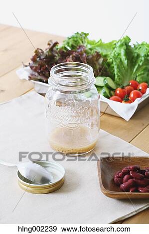 Stock Photo - Jar salad. Fotosearch