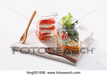 Jar salad View Large Photo Image Stock Photograph - Jar salad. Fotosearch
