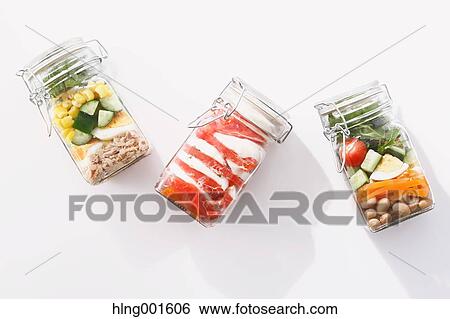 Jar salad View Large Photo Image Stock Photograph - Jar salad. Fotosearch