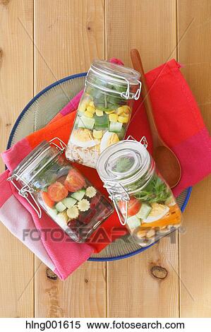 Jar salad View Large Photo Image Stock Photography - Jar salad. Fotosearch