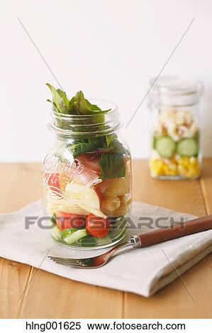 Jar salad View Large Photo Image Stock Photography - Jar salad. Fotosearch