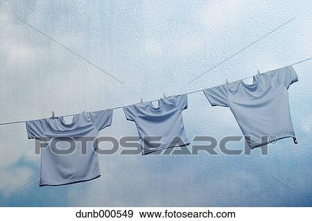 Laundry on washing line View Large Photo Image Stock Photo - Laundry on washing line. Fotosearch