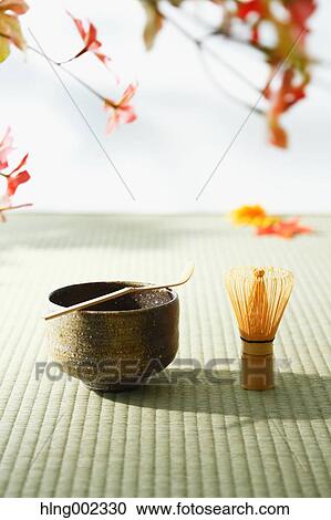 Maccha green tea set View Large Photo Image Stock Image - Maccha green tea set. Fotosearch