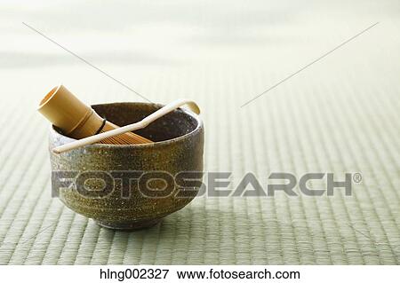 Maccha green tea set View Large Photo Image Stock Photo - Maccha green tea set. Fotosearch