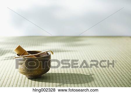 Maccha green tea set View Large Photo Image Stock Photo - Maccha green tea set. Fotosearch