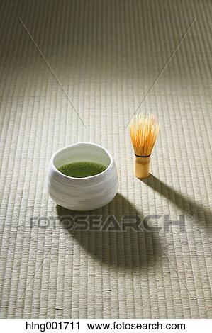 Stock Image - Maccha green tea. Fotosearch