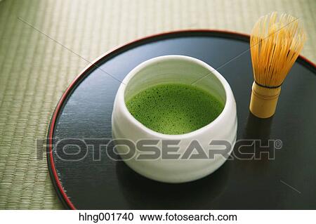 Stock Image - Maccha green tea. Fotosearch