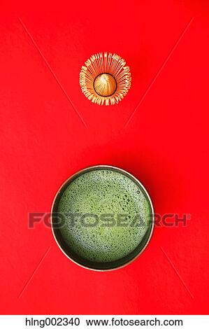 Stock Image - Maccha green tea. Fotosearch
