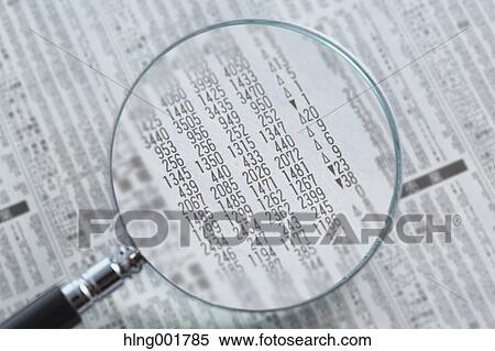 Newspaper and magnifying glass View Large Photo Image Stock Photography - Newspaper and magnifying glass. Fotosearch