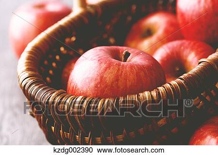 Stock Image - Red apples. Fotosearch