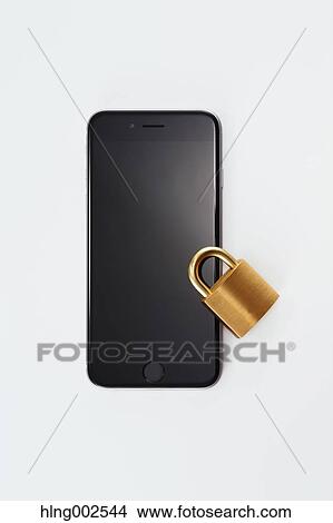 Safety lock and smartphone View Large Photo Image Picture - Safety lock and smartphone. Fotosearch