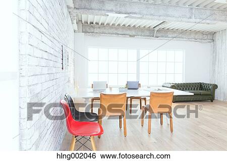 Share office interior View Large Photo Image Stock Photograph - Share office interior. Fotosearch
