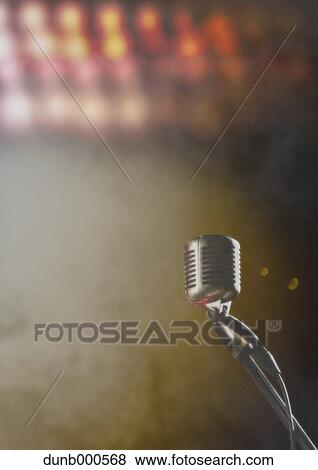 Stock Photo - Stage microphone. Fotosearch