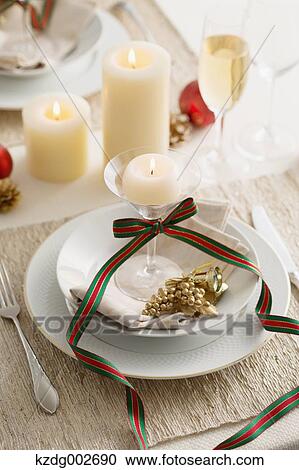 Stock Image - Stylish table setting. Fotosearch