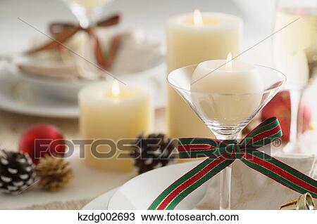 Stock Image - Stylish table setting. Fotosearch