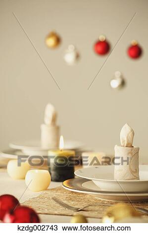 Stock Image - Stylish table setting. Fotosearch