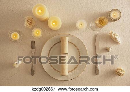 Stylish table setting View Large Photo Image Stock Photo - Stylish table setting. Fotosearch