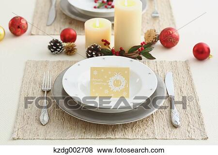 Stylish table setting View Large Photo Image Stock Photo - Stylish table setting. Fotosearch