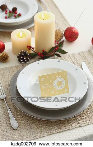 Stylish table setting View Large Photo Image Stock Photo - Stylish table setting. Fotosearch