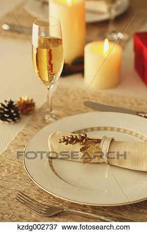 Stylish table setting View Large Photo Image Stock Photo - Stylish table setting. Fotosearch