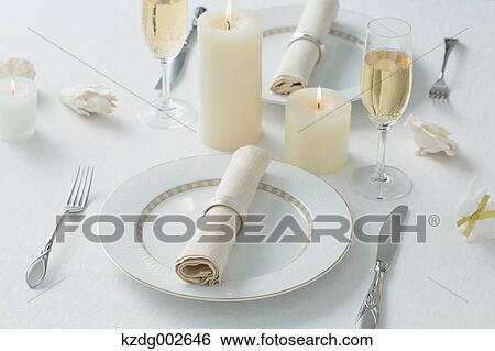 Stock Photograph - Stylish table setting. Fotosearch