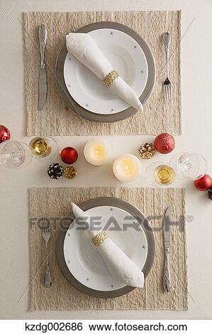 Stylish table setting View Large Photo Image Stock Photograph - Stylish table setting. Fotosearch