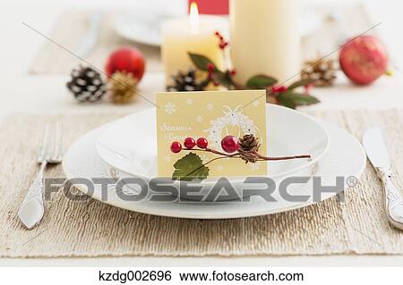 Stylish table setting View Large Photo Image Stock Photograph - Stylish table setting. Fotosearch