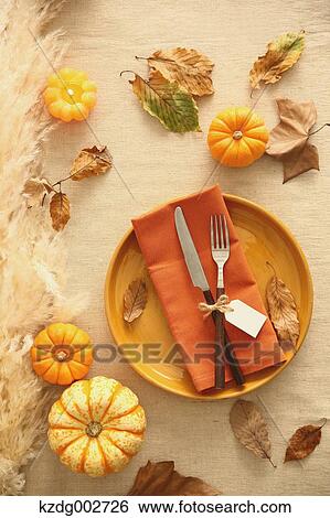 Stylish table setting View Large Photo Image Stock Photograph - Stylish table setting. Fotosearch