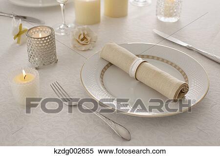 Stock Photography - Stylish table setting. Fotosearch