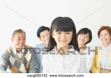 Three-generation Japanese family on the sofa in the living room View Large Photo Image Stock Image - Three-generation Japanese family on the sofa in the living room. Fotosearch
