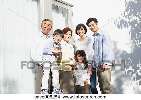 Three-generation Japanese family View Large Photo Image Picture - Three-generation Japanese family. Fotosearch
