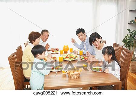 Three-generation Japanese family together in the kitchen View Large Photo Image Stock Image - Three-generation Japanese family together in the kitchen. Fotosearch