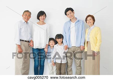 Three-generation Japanese family View Large Photo Image Stock Image - Three-generation Japanese family. Fotosearch