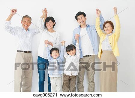 Three-generation Japanese family View Large Photo Image Stock Image - Three-generation Japanese family. Fotosearch