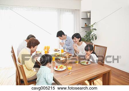 Three-generation Japanese family together in the kitchen View Large Photo Image Stock Photography - Three-generation Japanese family together in the kitchen. Fotosearch