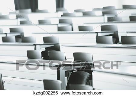 Stock Photograph - University classroom. Fotosearch