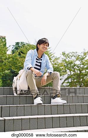 University student in the campus park View Large Photo Image Stock Photo - University student in the campus park. Fotosearch