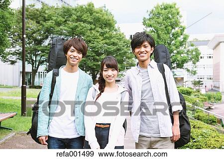 University student in the campus park View Large Photo Image Stock Photo - University student in the campus park. Fotosearch