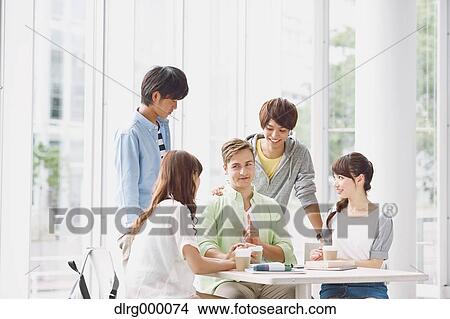 University student in the school cafe View Large Photo Image Picture - University student in the school cafe. Fotosearch