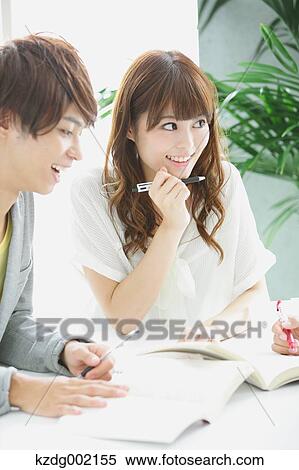 Stock Photography - University student in the school cafe. Fotosearch