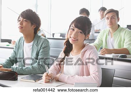 University students in the classroom View Large Photo Image Stock Image - University students in the classroom. Fotosearch
