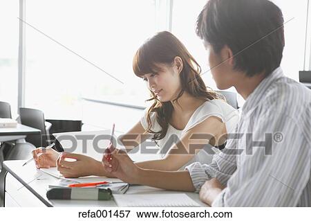 Stock Photo - University students in the classroom. Fotosearch