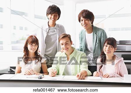 University students in the classroom View Large Photo Image Stock Photo - University students in the classroom. Fotosearch